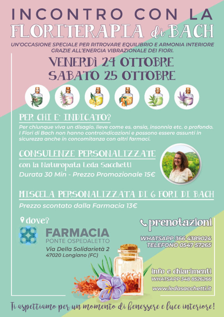 Incontri sui Fiori di Bach a Cesena